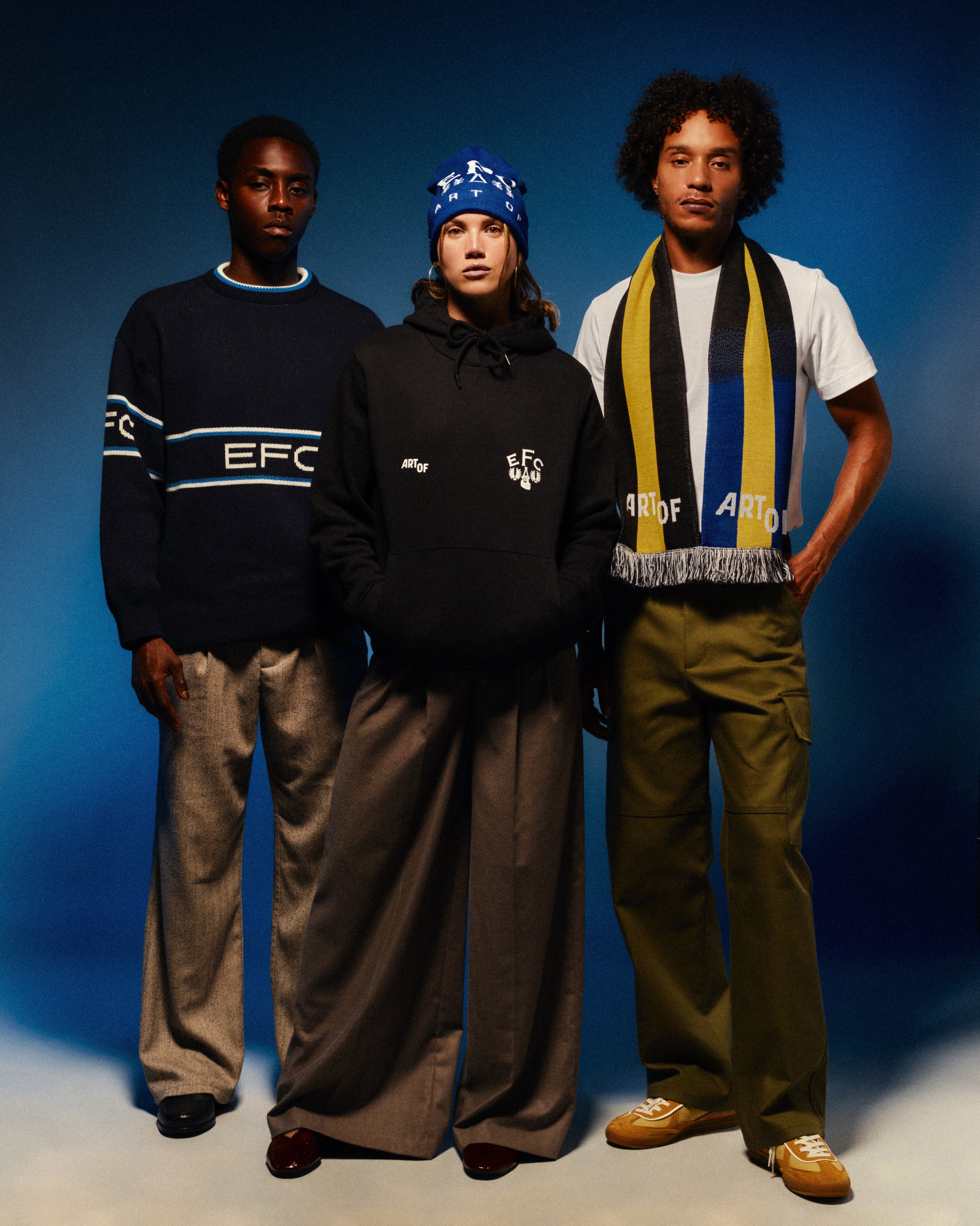 ART OF Everton Heritage Scarf | EFC Navy Knitted Football Accessories