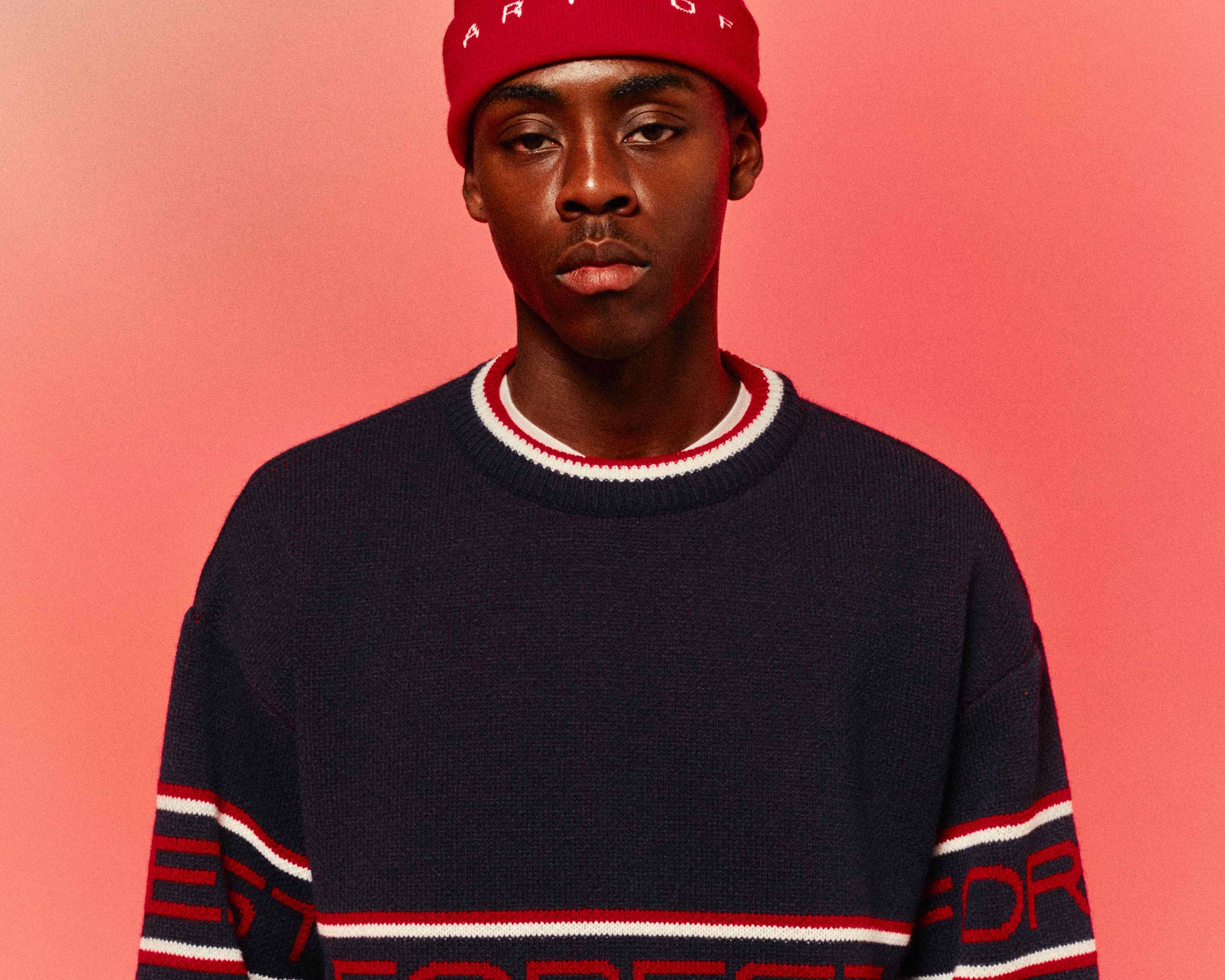 ART OF Forest Heritage Beanie | NFFC Red Knitted Football Accessories