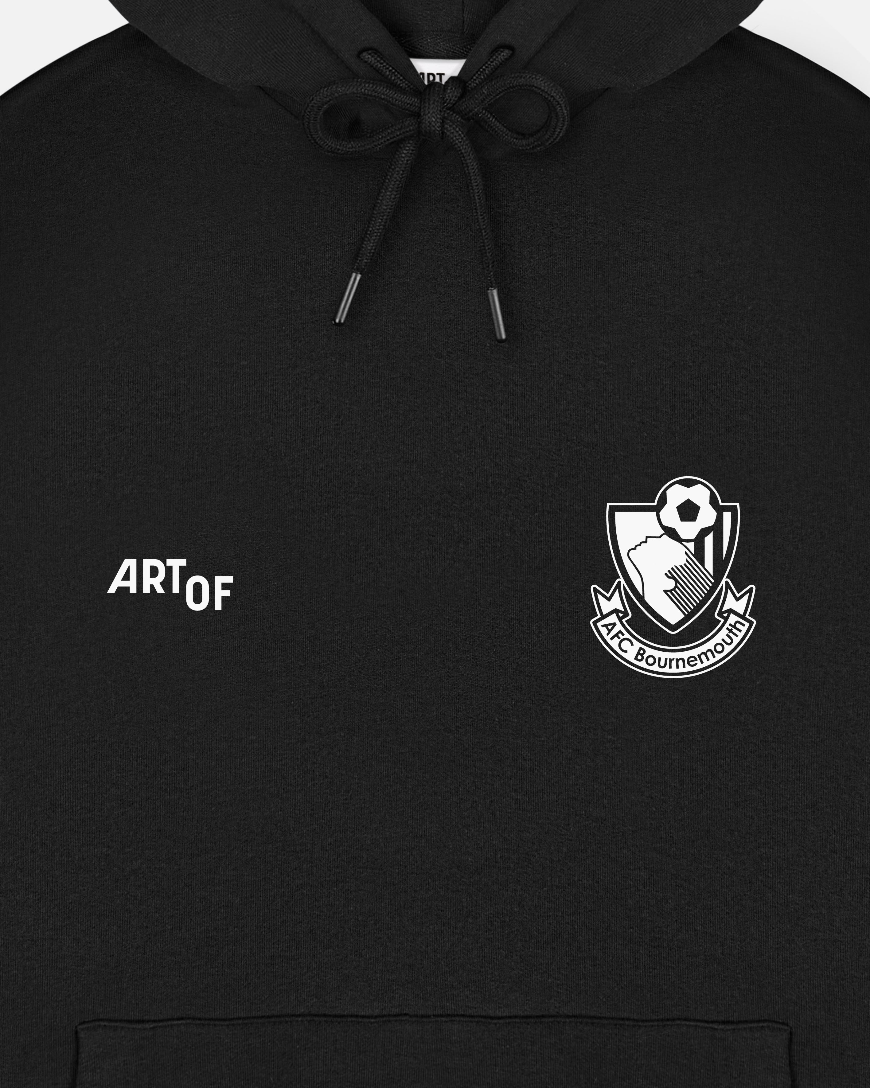 ART OF Bournemouth Heritage Hoodie | AFCB Black Printed Football Sweat