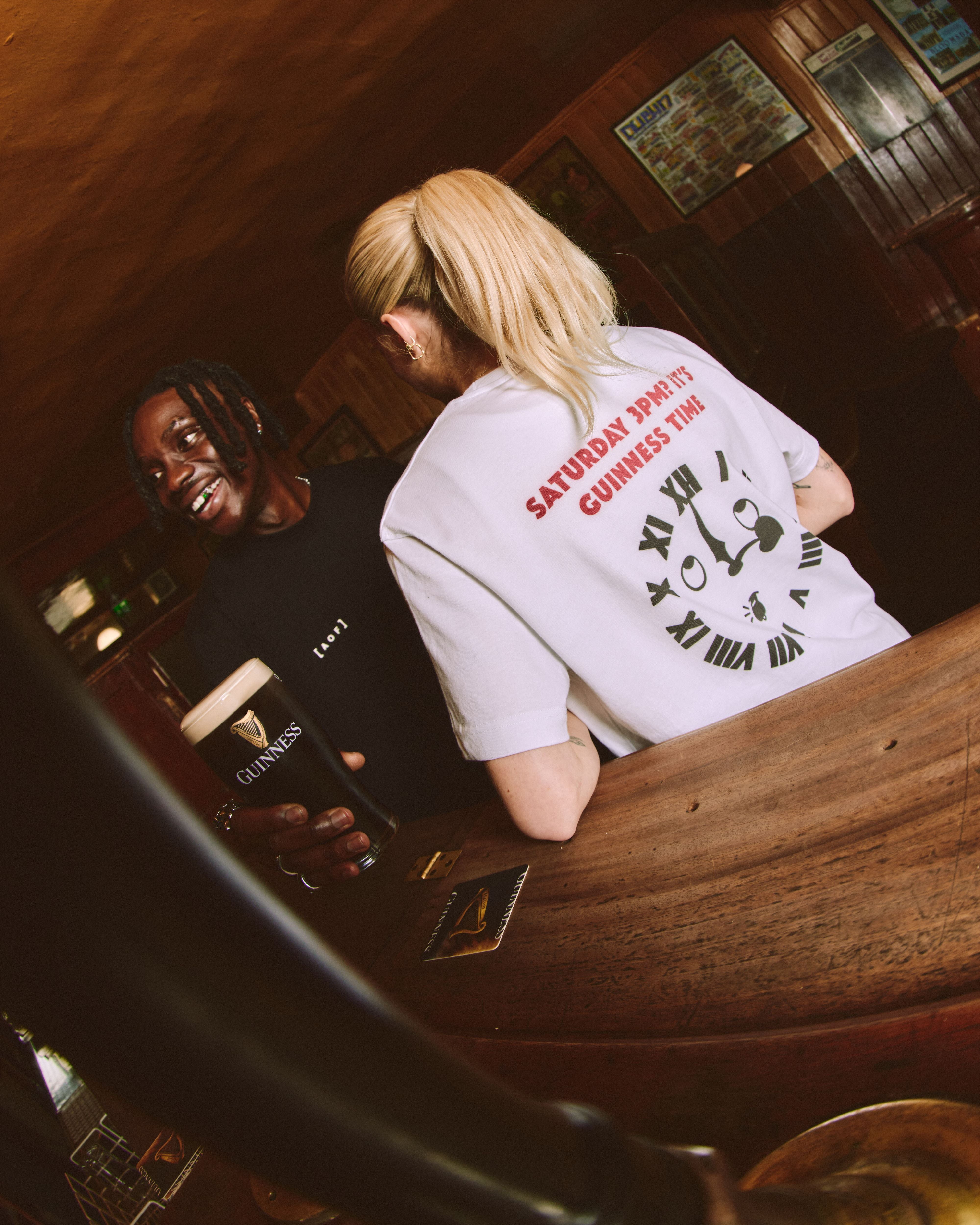 ART OF It's Guinness Time Tee | White Graphic Football T-shirt