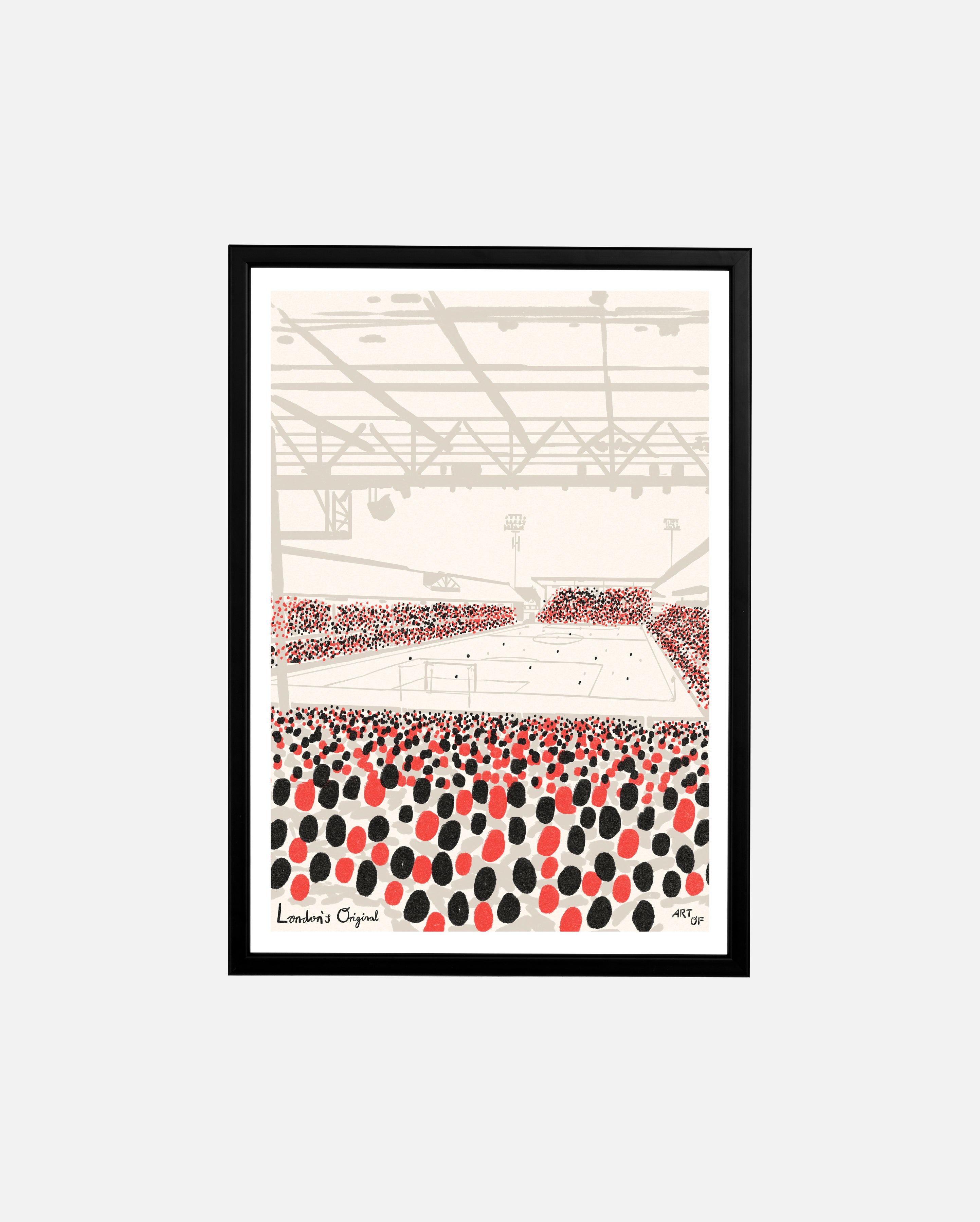 ART OF x Fulham 12th Man Framed Football Print | FFC Wall Art