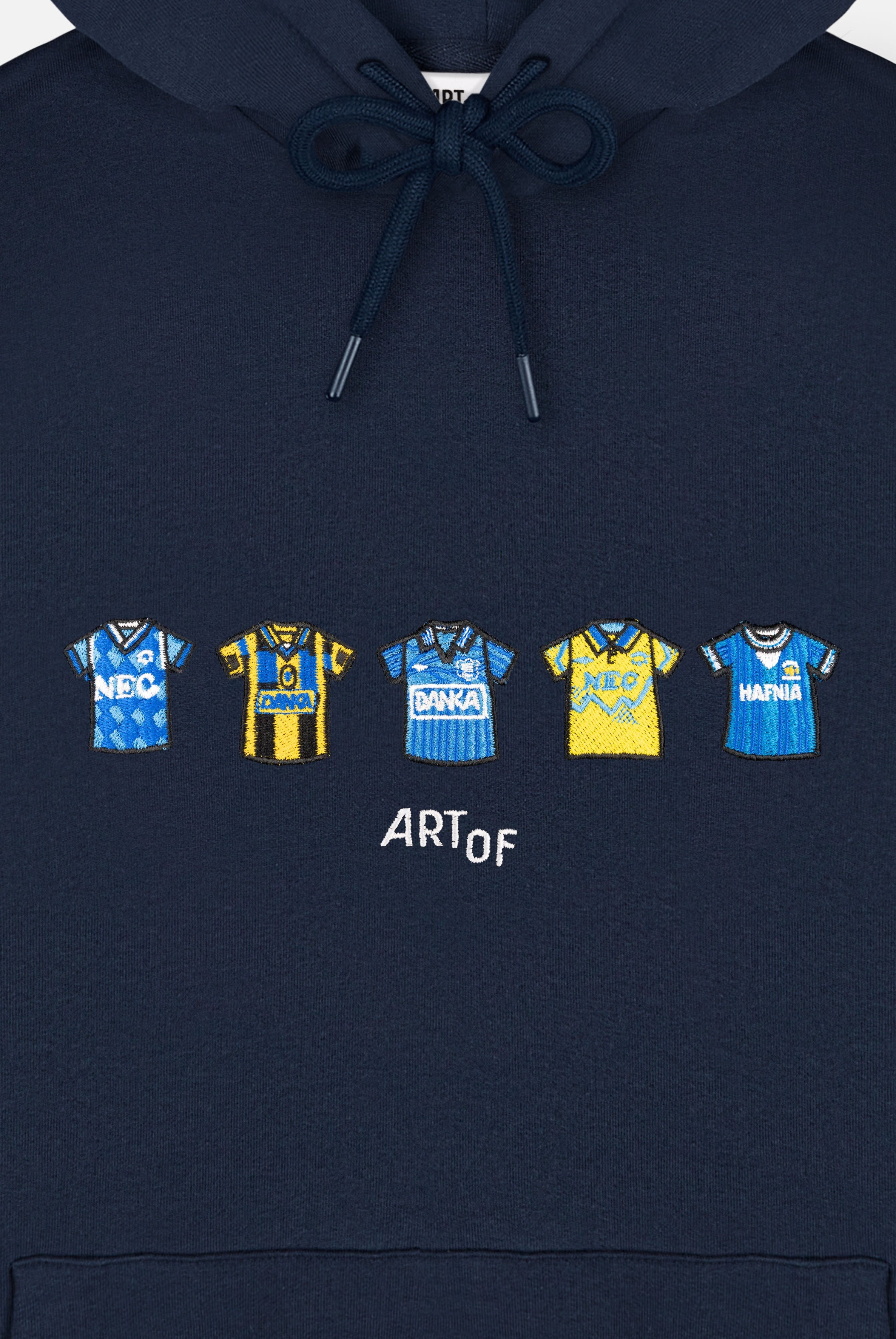 ART OF x Everton Classics Hoodie | EFC Navy Embroidered Football Sweat