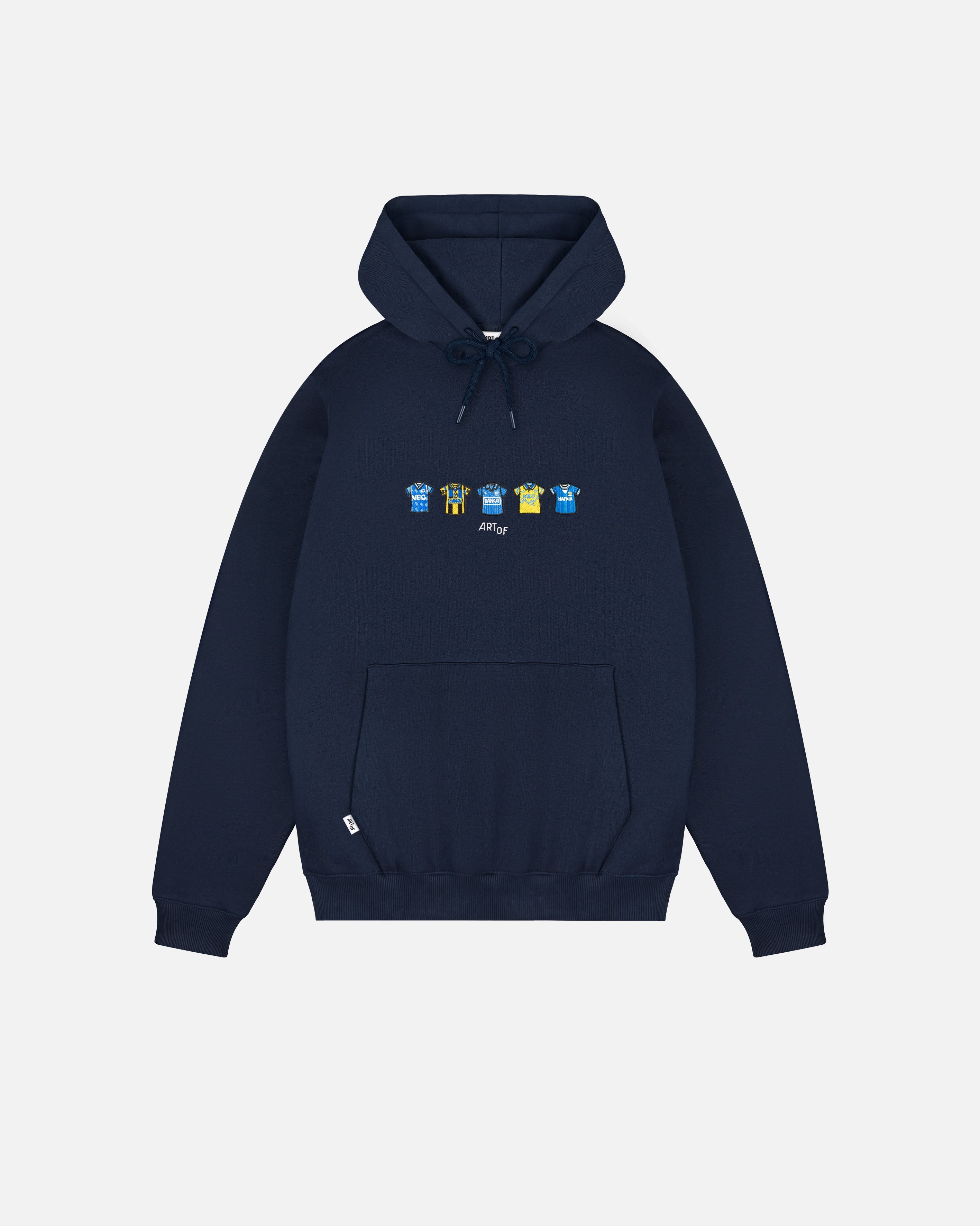 ART OF x Everton Classics Hoodie | EFC Navy Embroidered Football Sweat