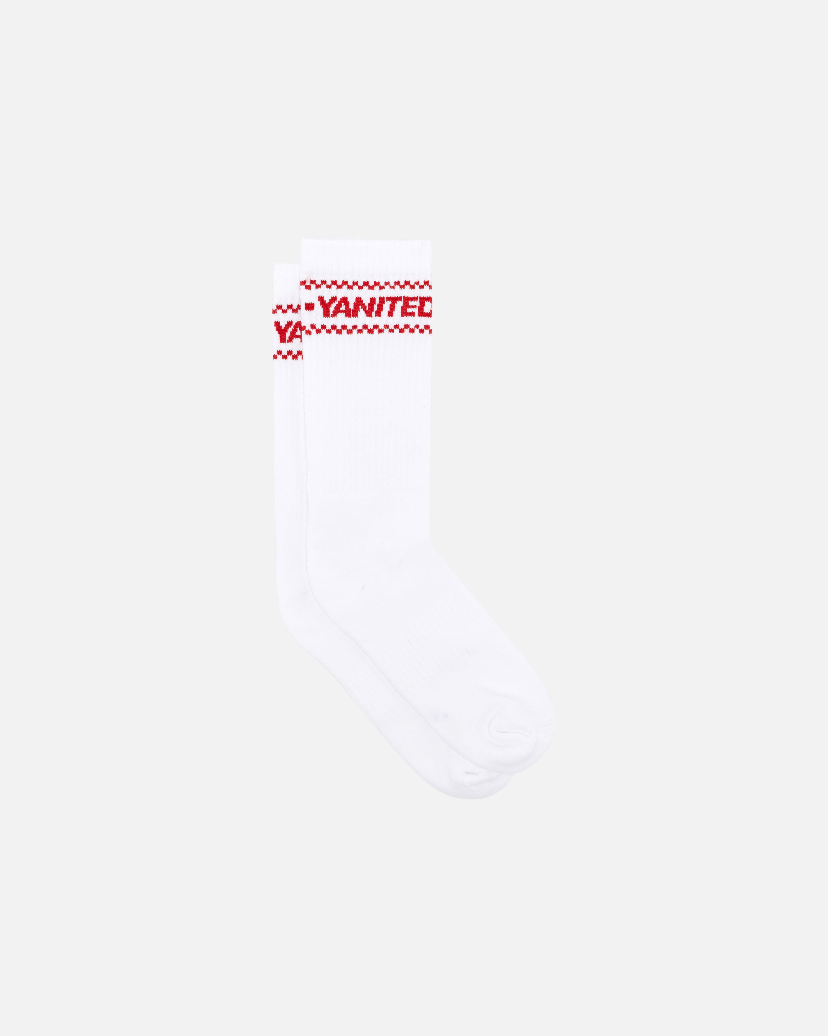 ART OF United Scarf Socks | MUFC White Knitted Football Accessories