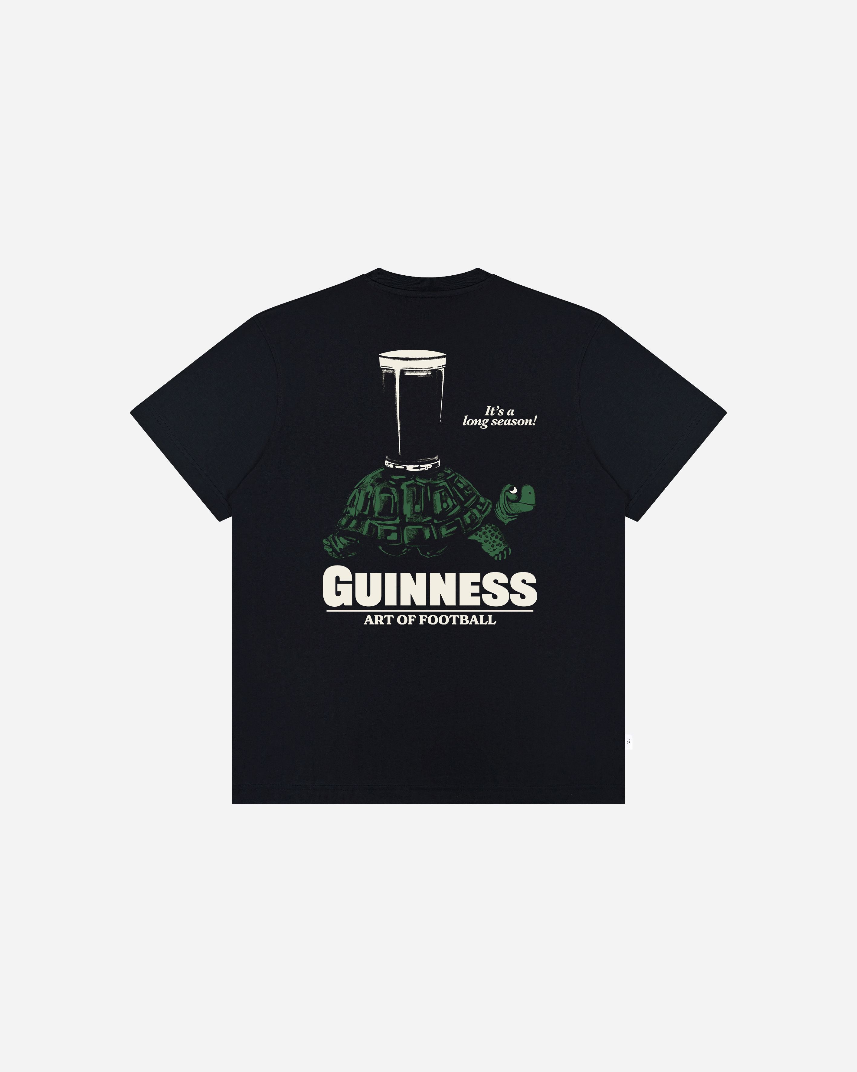 ART OF x Guinness It's a Long Season Tee | Black Football T-shirt