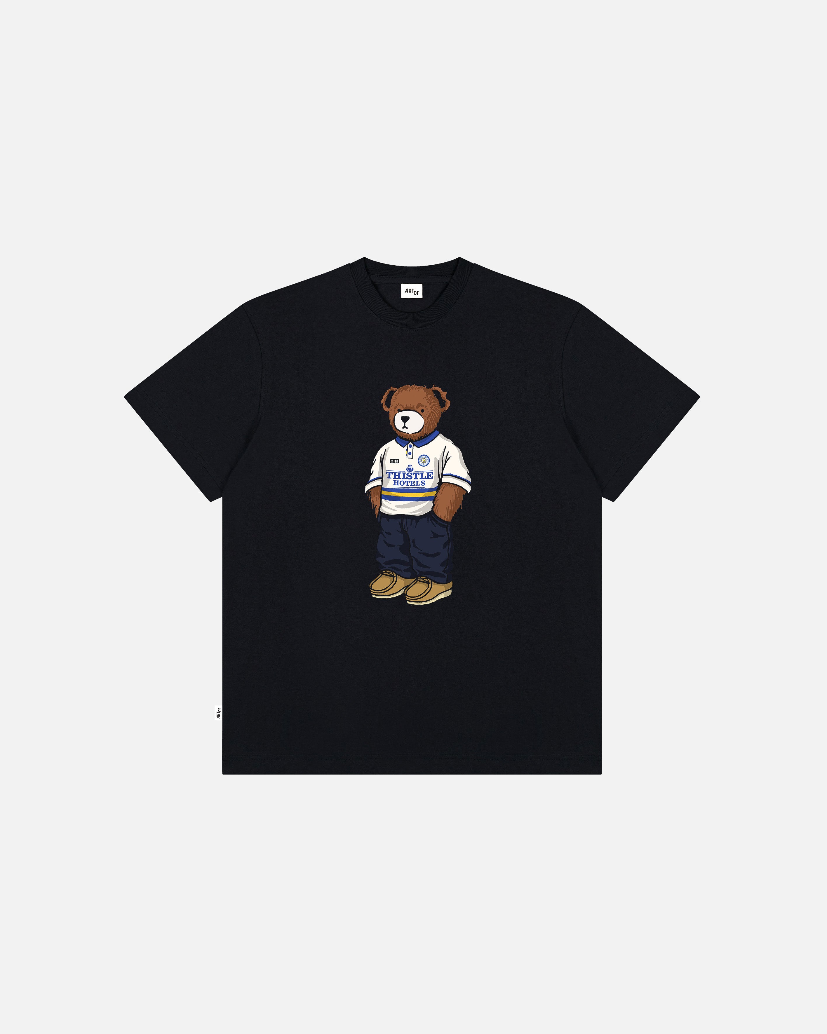 ART OF Leeds United Home Pickles | LUFC Black Graphic Football T-shirt