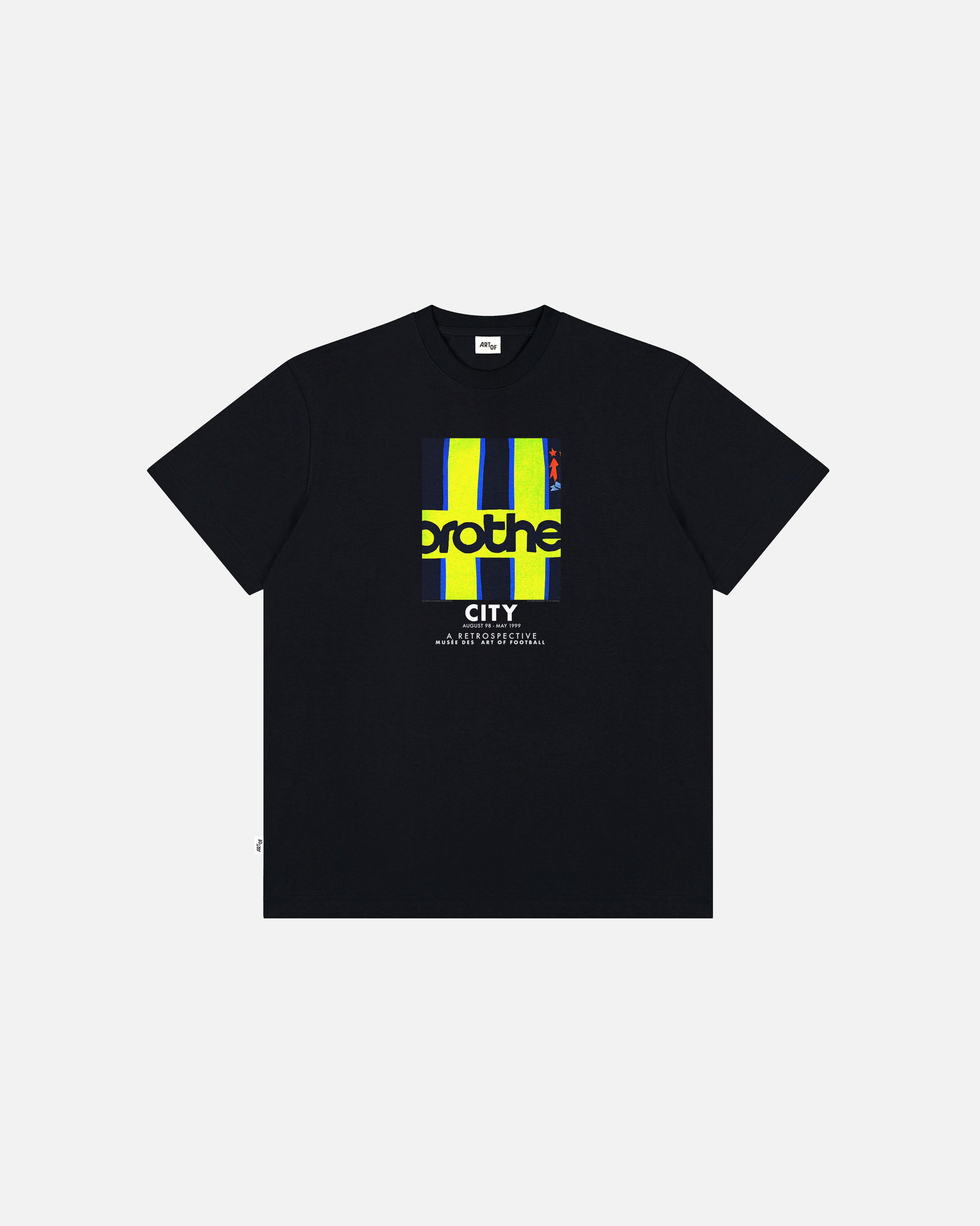 ART OF City 98-99 Tee | MCFC Black Graphic Football T-shirt