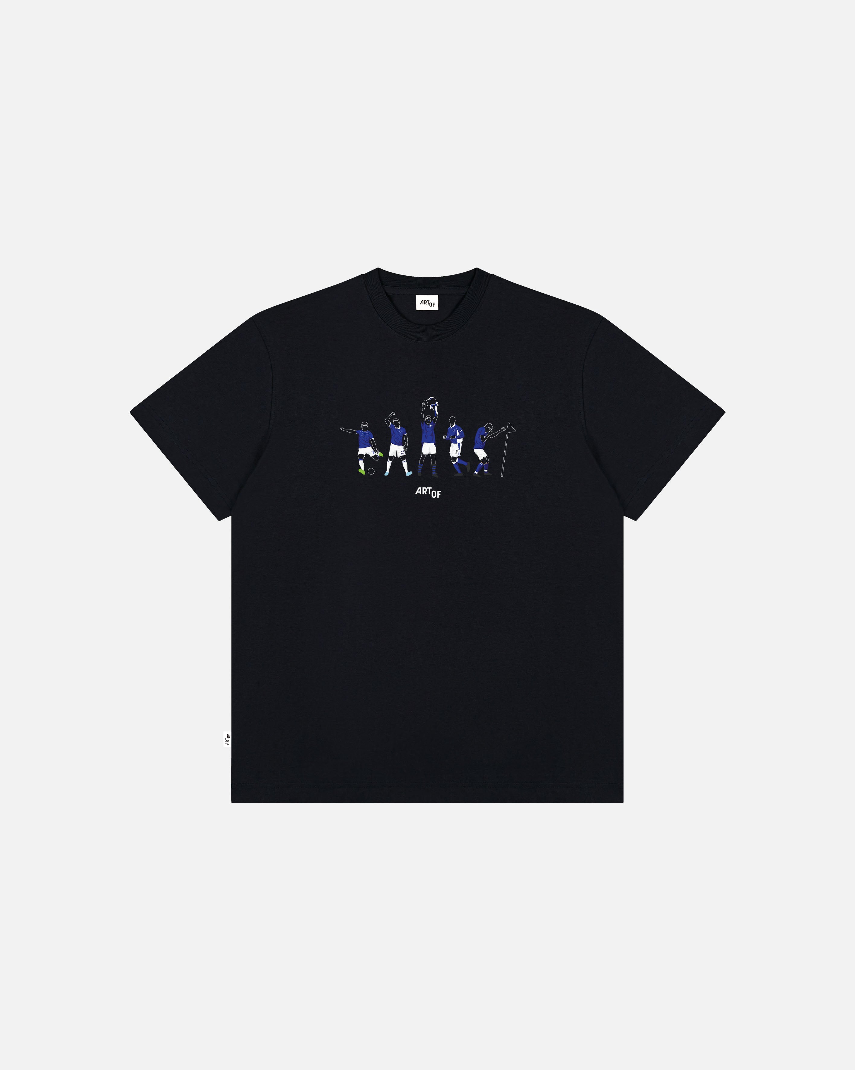 ART OF x Everton Icons Tee | EFC Black Graphic Football T-shirt