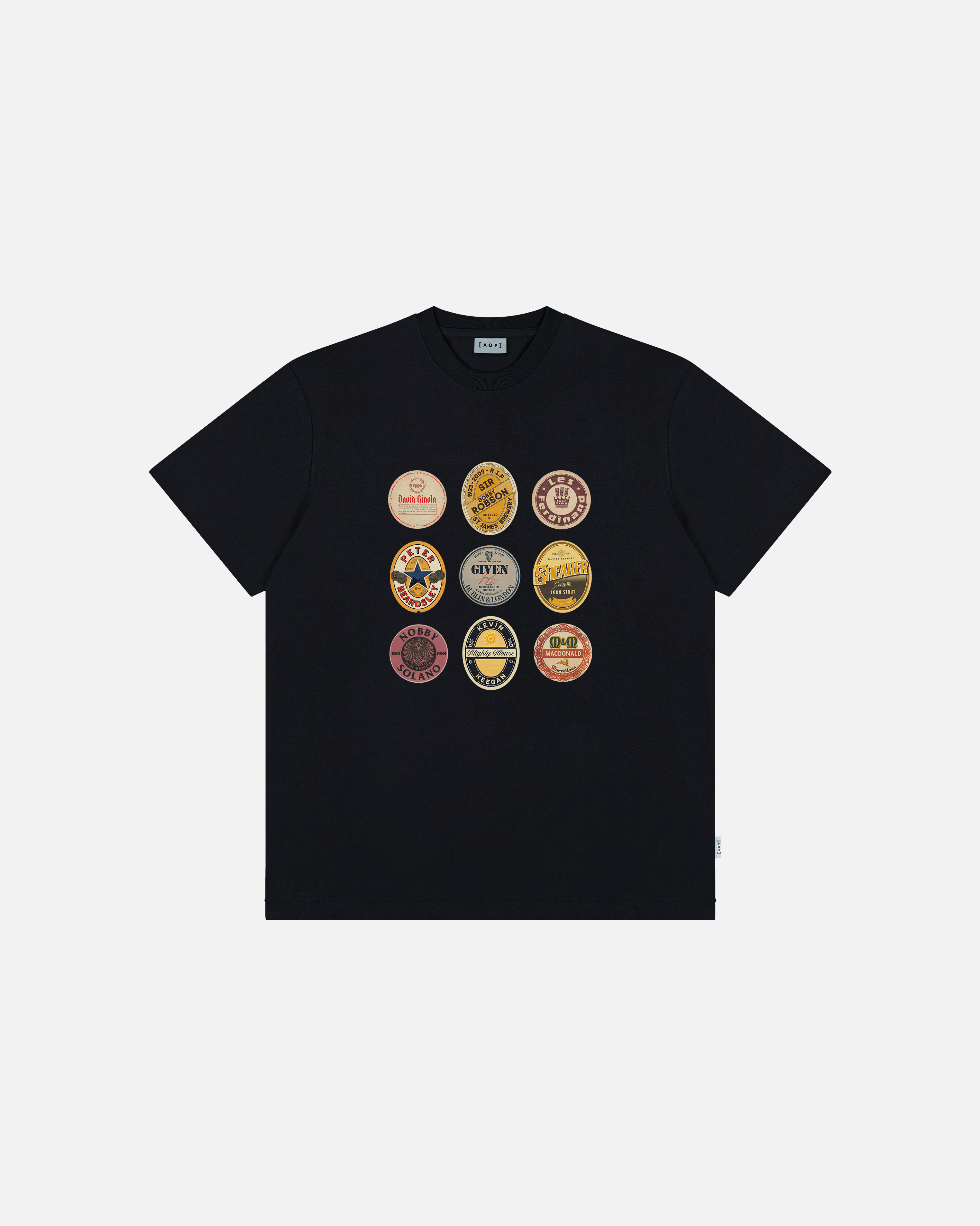 ART OF St James' Brewery Tee | NUFC Black Graphic Football T-shirt