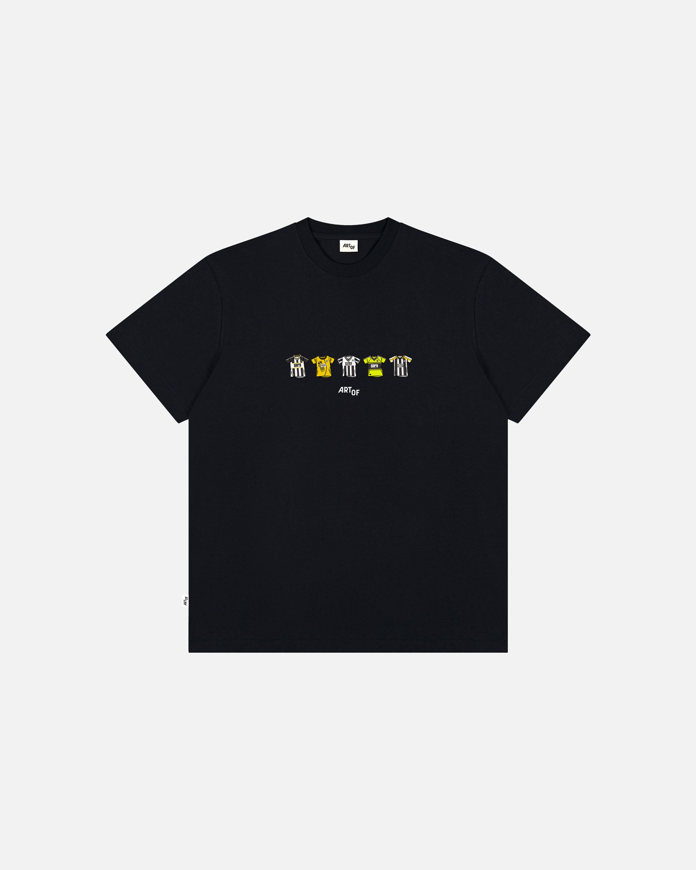 ART OF Notts County Classics Tee | NCFC Black Graphic Football T-shirt