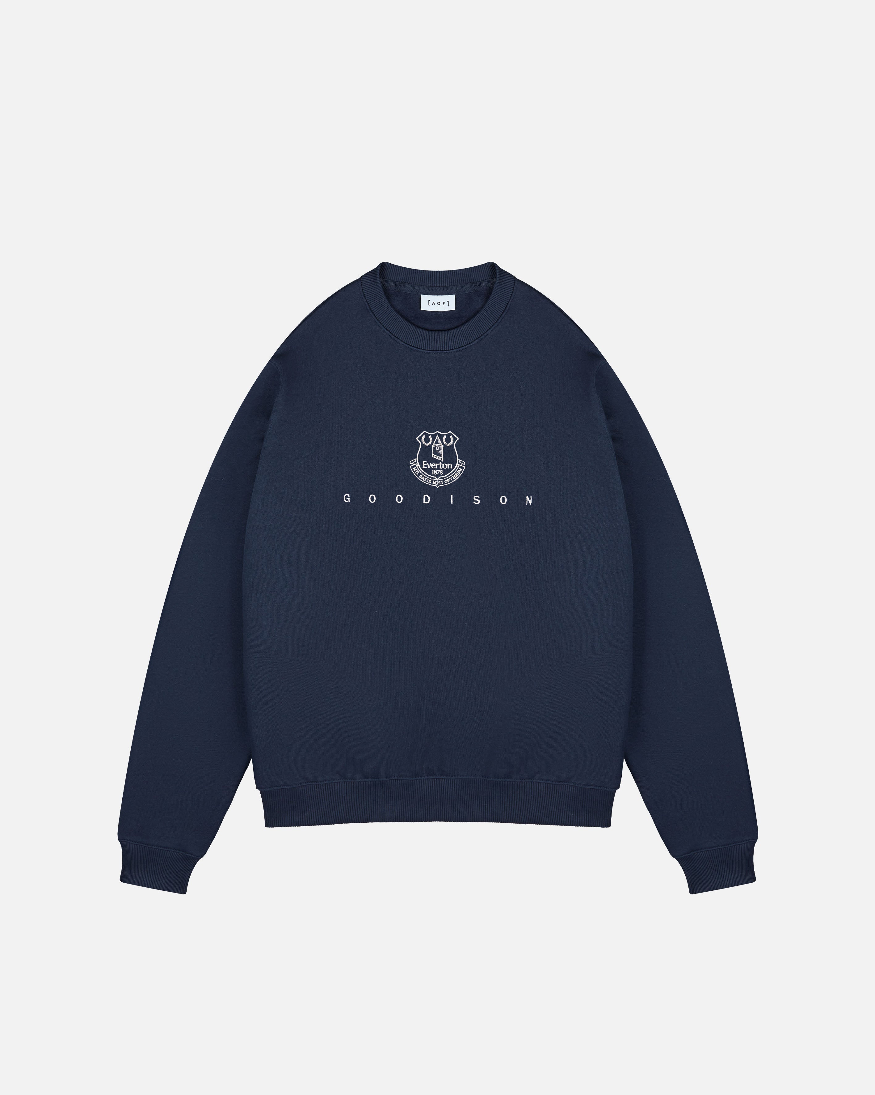 ART OF x Everton Goodison Crest Navy Sweat | EFC Football Merch