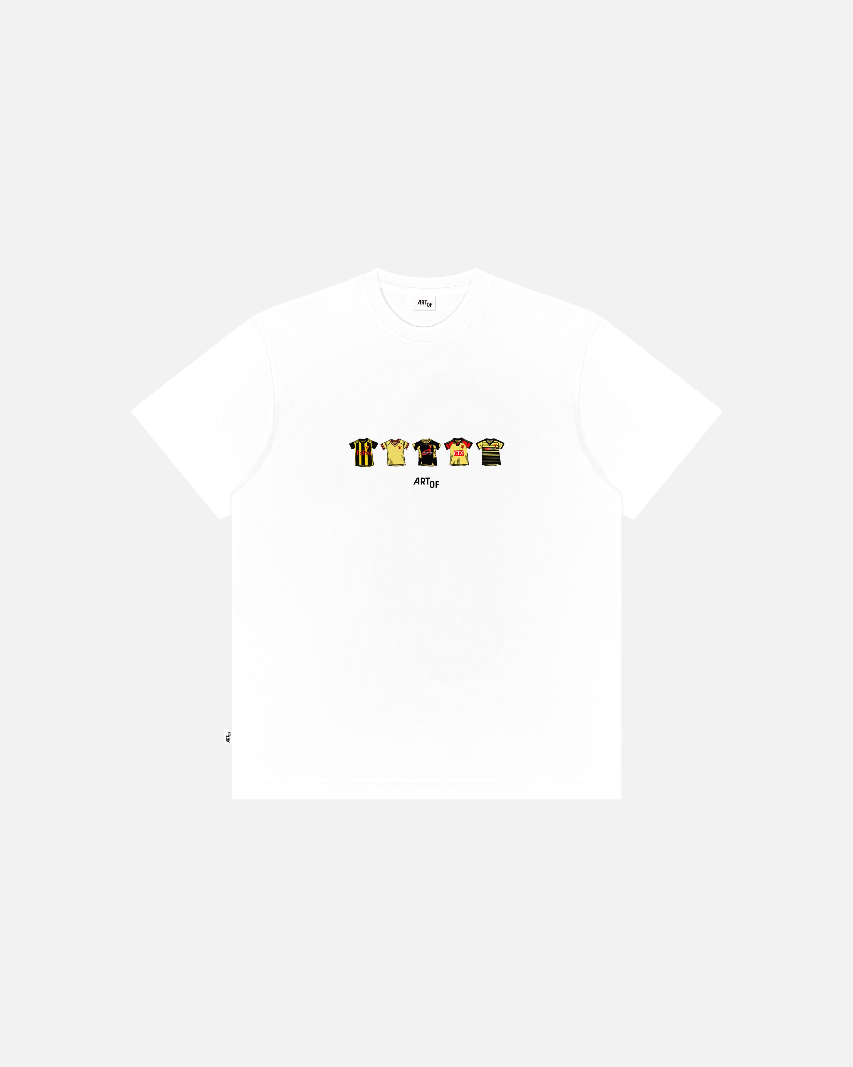 ART OF x Watford Classics Tee | WFC White Graphic Football T-shirt