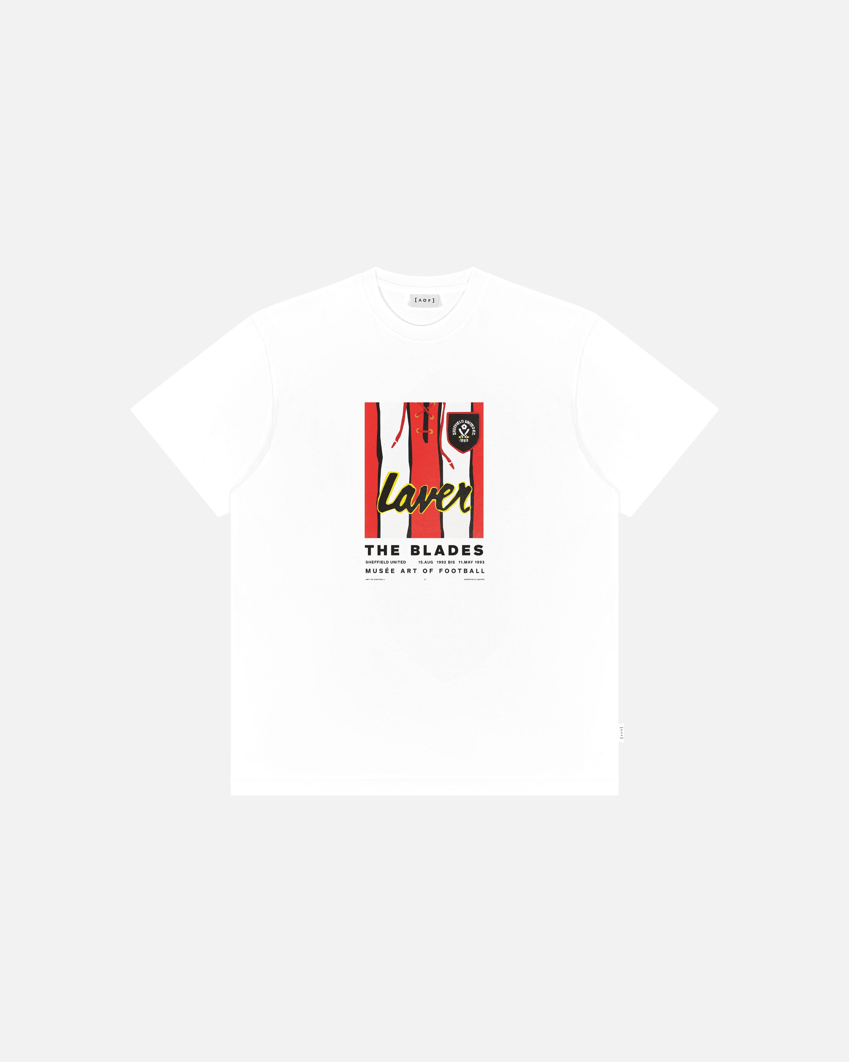 ART OF Sheffield United Blades 92/93 Home Tee | White Football T-shirt