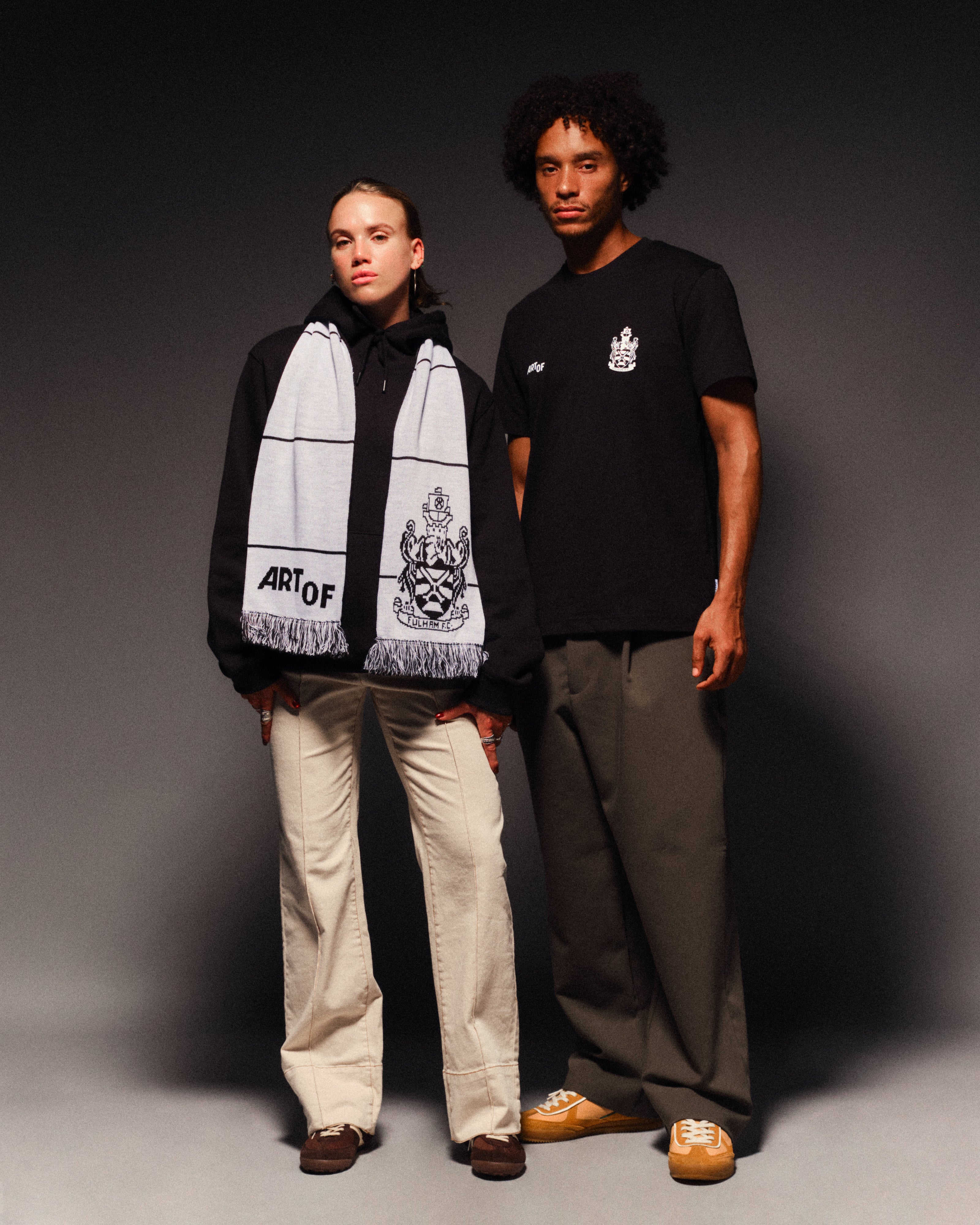 ART OF x Fulham Heritage Tee | FFC Black Graphic Football T-shirt