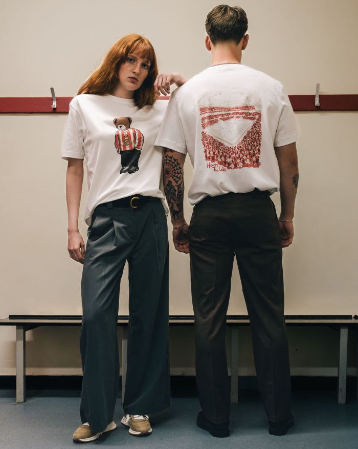ART OF x Sunderland 12th Man Tee | SAFC White Graphic Football T-shirt