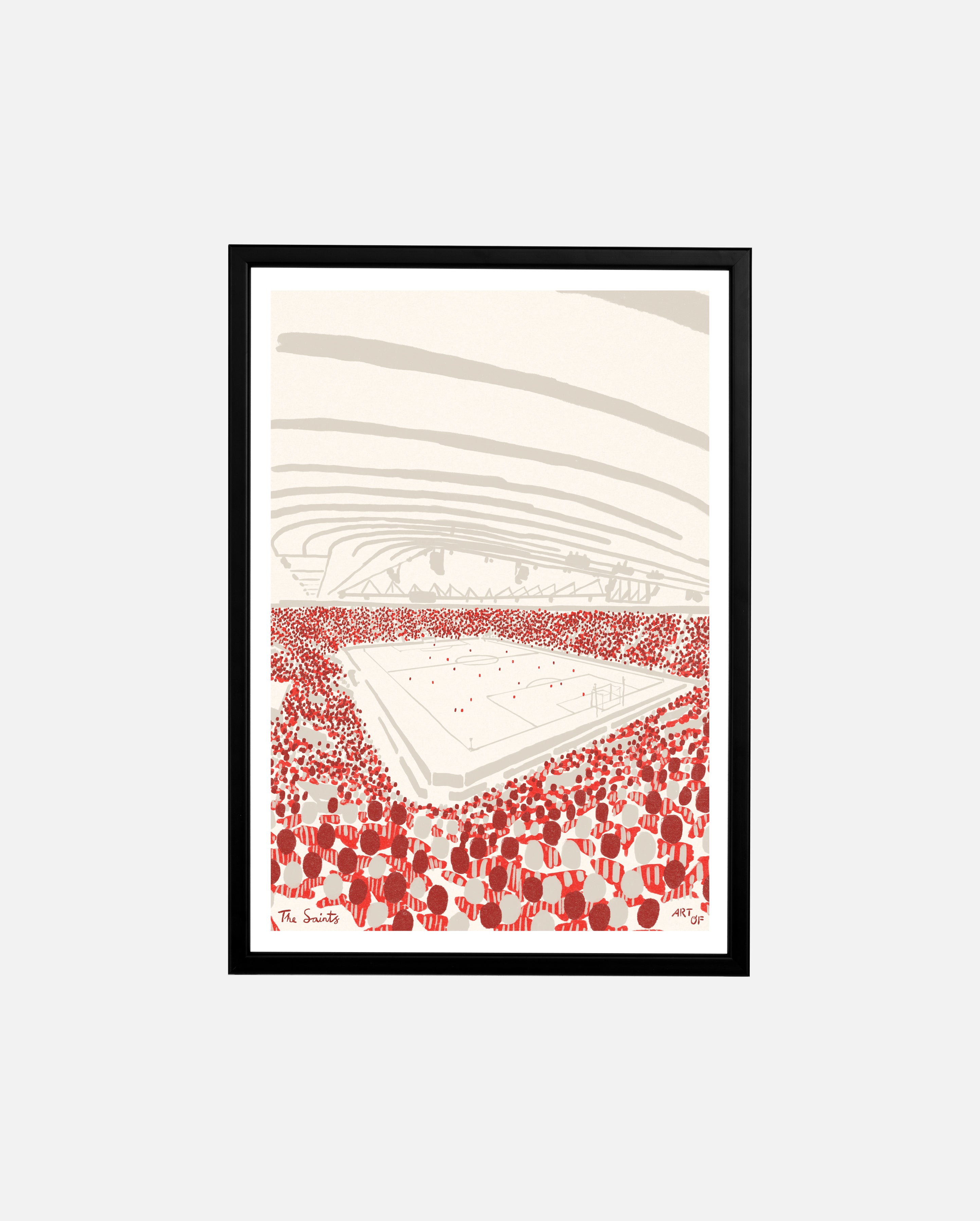 ART OF x Southampton 12th Man Framed Football Print | SFC Wall Art