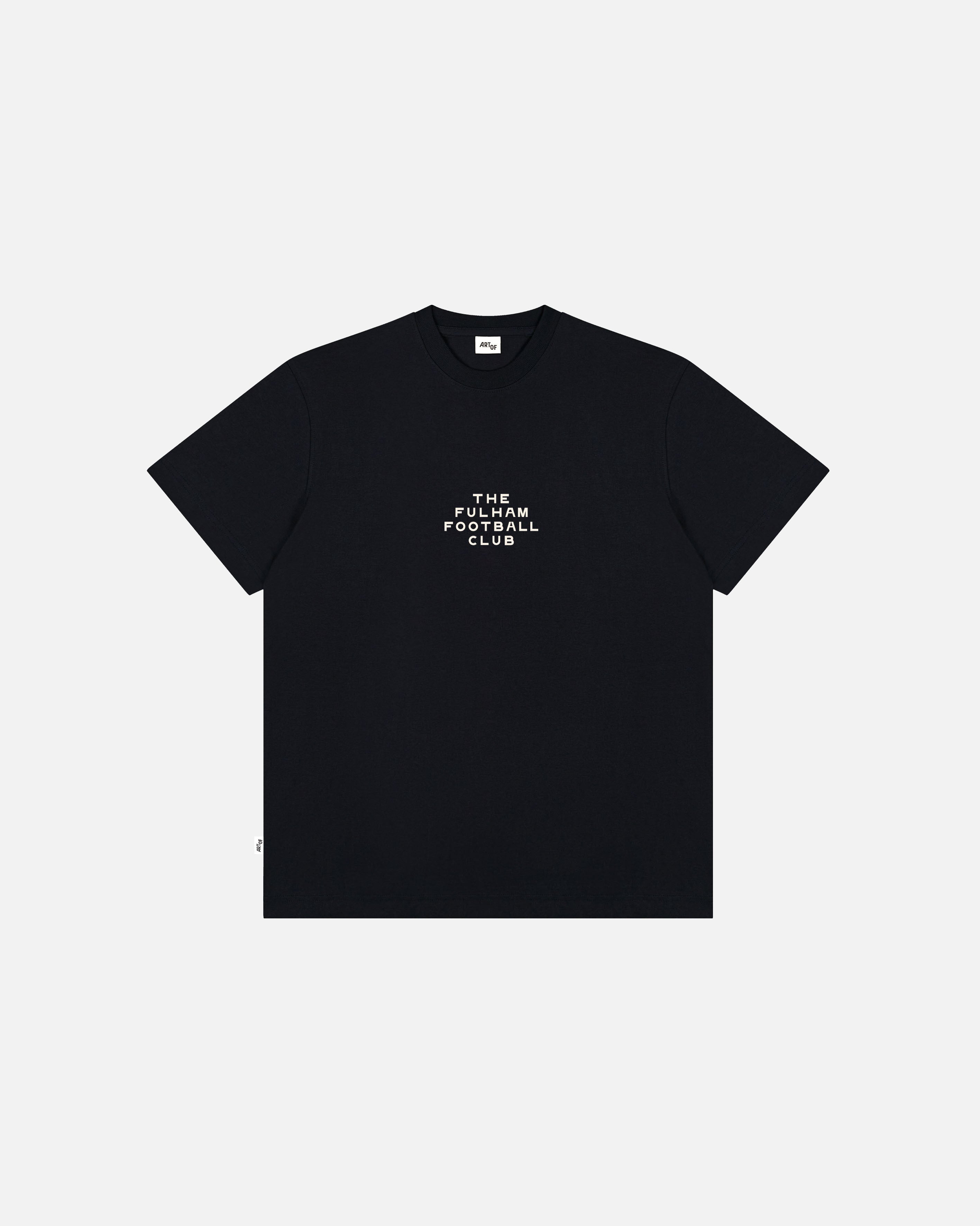 ART OF x Fulham Cottage Pavilion Tee | FFC Black Football T-shirt