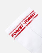 ART OF Nottingham Forest Scarf Socks | NFFC White Football Accessories