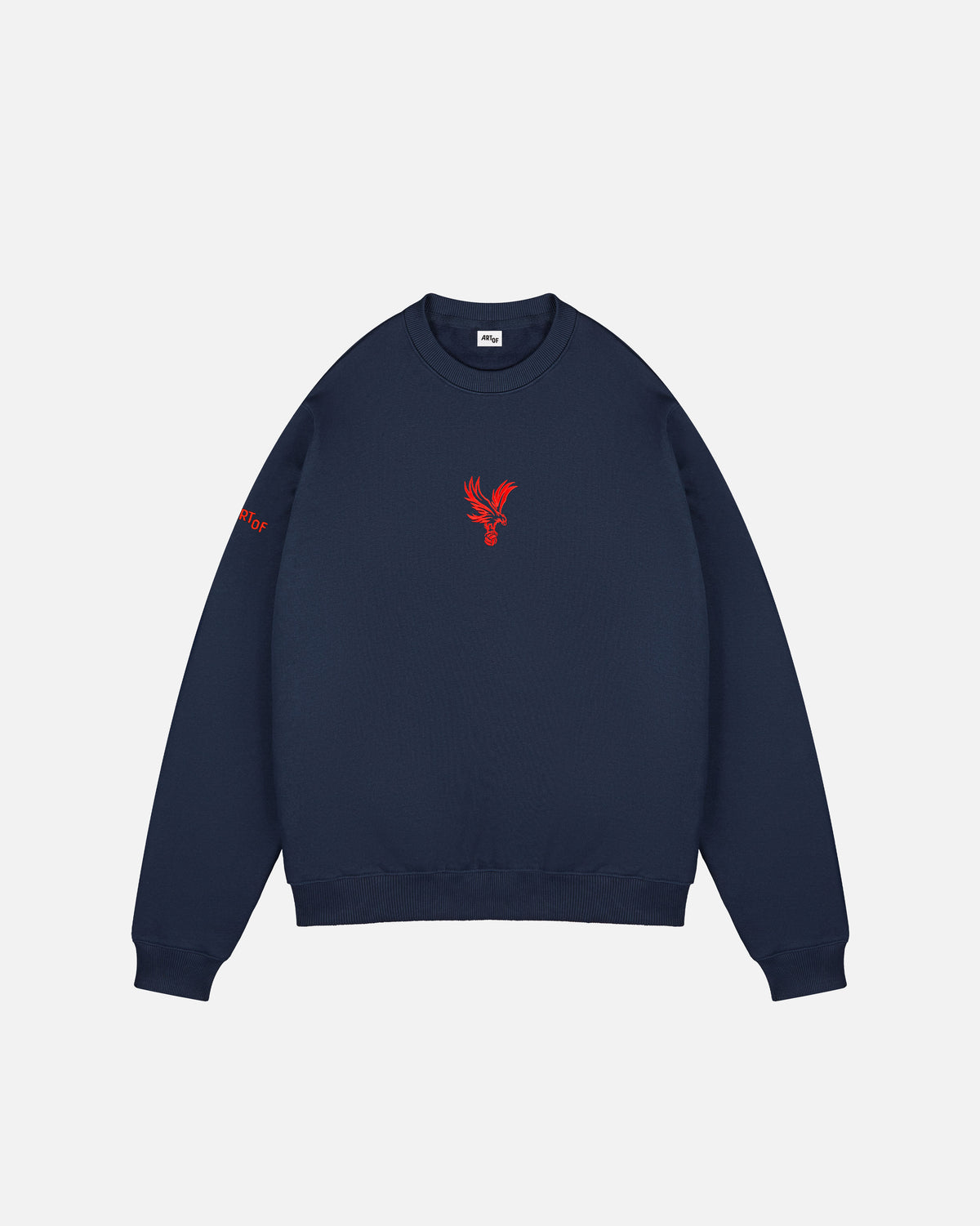 ART OF Crystal Palace Single Colour Crest Sweat | Navy Football Jumper