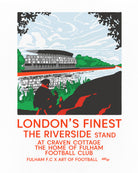 ART OF Fulham Riverside Stand Tee | FFC White Graphic Football T-shirt