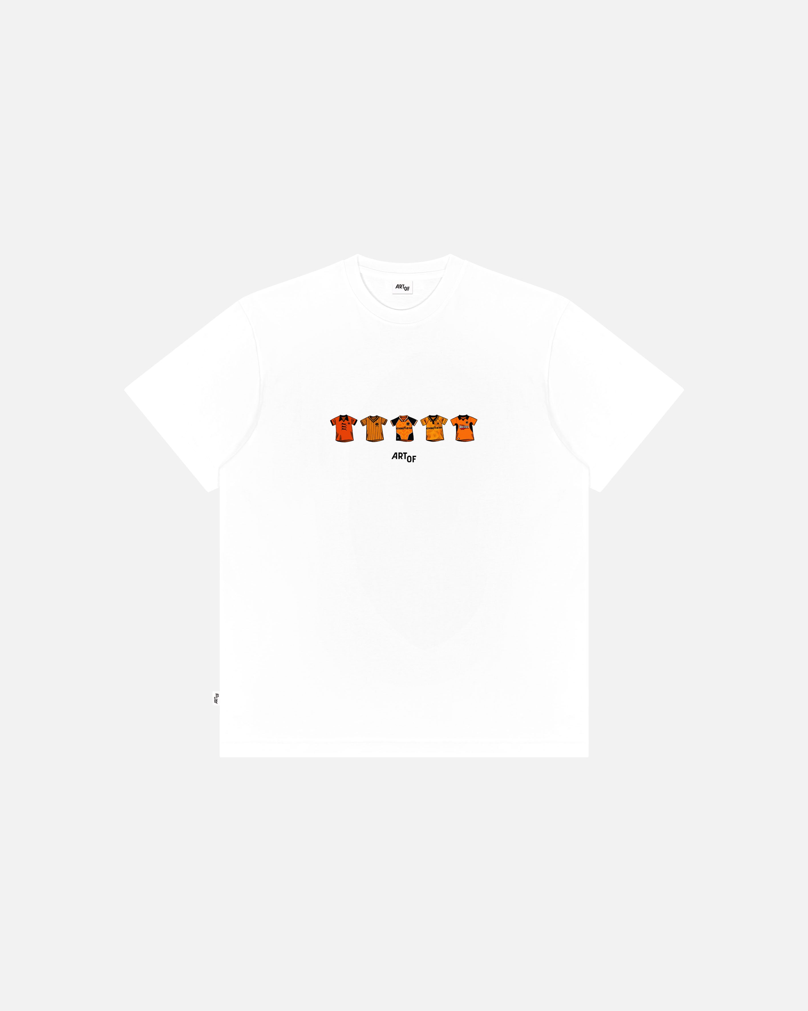ART OF x Wolves Printed Classics Tee | White Graphic Football T-shirt