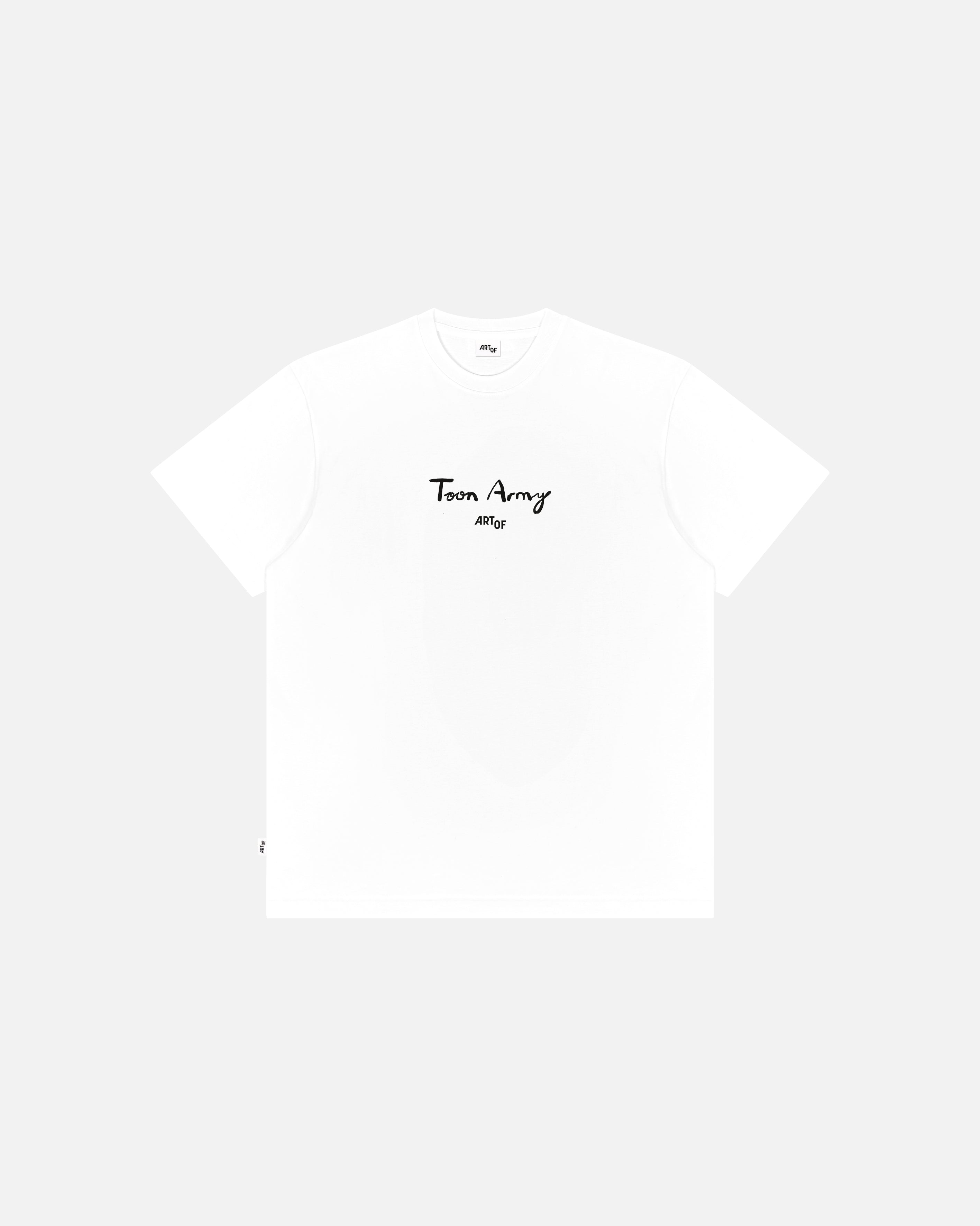 ART OF Toon 12th Man Tee | NUFC White Graphic Football T-shirt